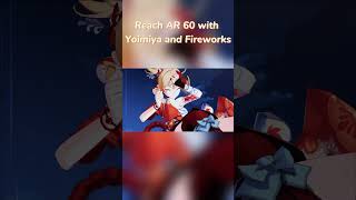 Reach AR 60 with Yoimiya and Fireworks Genshin Impact [upl. by Munson]