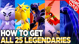 How to Get ALL 25 Legendary Pokemon in Indigo Disk [upl. by Benedick]