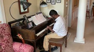 Joachim Lena Playing the Piano at Katherine’s House Prelude in C Major [upl. by Grew844]