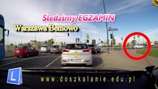 Egzamin państwowy na prawo jazdy  Bemowo Śledzimy przebieg [upl. by Dene101]