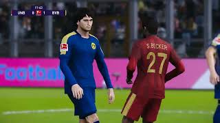 FC UNION BERLIN VS BORUSSIA DORTMUND  PES 2021 GAMEPLAY [upl. by Frech]