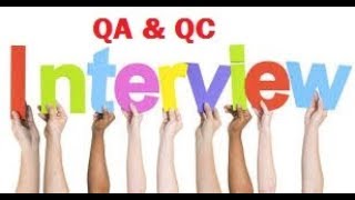 QAamp QC related interview questions and answer [upl. by Brena]