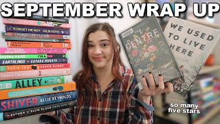 my best reading month of the year 🤯 9 new five star books  SEPTEMBER WRAP UP [upl. by Nekcerb346]