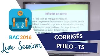 Bac 2016  Corrigés de Philo  Terminales S [upl. by Schild]