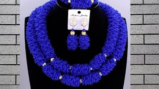 how to make a beaded fur design  beaded necklace making [upl. by Crispas]