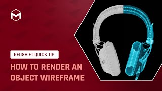 RedshiftQuickTip 17 How to render an Object Wireframe [upl. by The722]