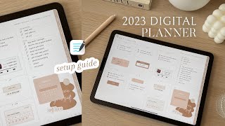 2023 Digital Planner Setup Guide amp Tutorial ✏️  iPad GoodNotes 5 [upl. by Nickles159]