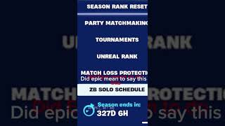 Did epic mean to say this many days until the season ends fortnite foryou gaming ranked [upl. by Nalra]