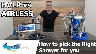 How to pick the right Type of Sprayer for you  HVLP vs Airless [upl. by Elwaine]