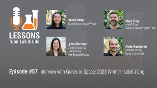 Episode 57 Interview with Genes in Space 2023 Winner Isabel Jiang [upl. by Londoner530]