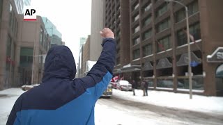 Truckers leave Ottawa protest encampment [upl. by Torosian389]