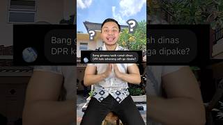 Nasib rumah dinas DPR yang gak dipake Masih bagus shorts [upl. by Eramal]