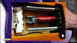 Guitar Worlds SuperVee MagLok Tremolo AntiDeflection Device Review [upl. by Akiehs]