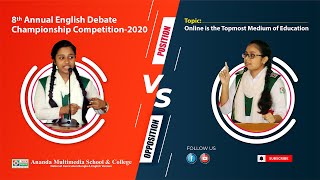 8th Annual English Debate Championship Competition2020 [upl. by Nosyerg81]