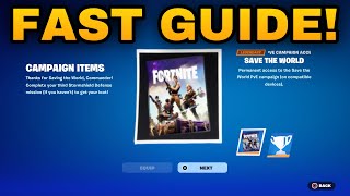 How To COMPLETE ALL SAVE THE WORLD QUEST PACK QUESTS CHALLENGES in Fortnite Quests Pack Guide [upl. by Nayk]