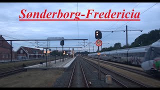 Führerstandsmitfahrt Dänemark  Førerrumsfilm Sønderborg  Fredericia [upl. by Rehsa]