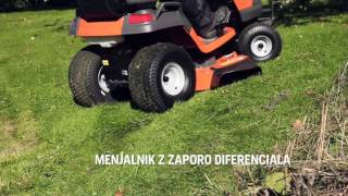 Vrtni traktor Husqvarna TS343  Menjalnik z avtomatsko zaporo diferenciala [upl. by Steve]