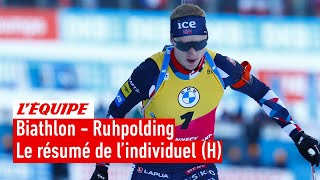 Biathlon 2023  Malgré des péripéties inattendues Johannes Boe remporte lindividuel de Ruhpolding [upl. by Nanny743]