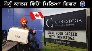 I GOT GIFT🎁 FROM MY COLLEGE 🇨🇦  CONESTOGA COLLEGE GUELPH CAMPUS  PARMVEER DHIMAN  VLOGS  2023 [upl. by Accber]