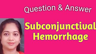 Subconjunctival Hemorrhage Ecchymosis of conjunctiva MBBS theory exams Ophthalmology [upl. by Kohsa]