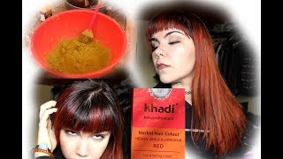 PELO ROJO CON HENNA MI EXPERIENCIA CON HENNA KHADI PATHITA 😇 [upl. by Mccallum]