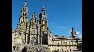 Jakobsweg live in Spanien  Die letzten 1000 Meter zur und in die Kathedrale von Santiago [upl. by Aray353]