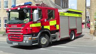 SFRS Banstead Pump Leaving Epsom Fire Station [upl. by Harvie97]