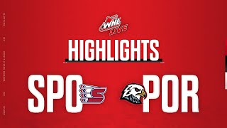 Spokane Chiefs at Portland Winterhawks 1126  WHL Highlights 202324 [upl. by Clerk236]