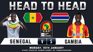 SENEGAL vs GAMBIA  AFRICA CUP OF NATIONS  2024  Predictions amp Head to Head Stats  SEN vs GAM [upl. by London]