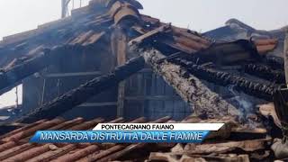 ✅PONTECAGNANO FAIANO MANSARDA DISTRUTTA DALLE FIAMME SUD TV 114 [upl. by Floss81]