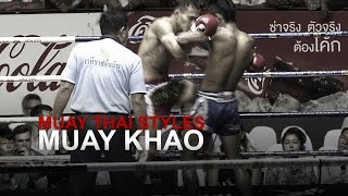 Muay Thai Fighting Styles Part 1  Muay Khao Knee Fighter [upl. by Esbensen528]