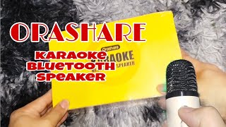 UNBOXING ORASHARE BS10 WIRELESS KARAOKE SPEAKER karaoke orasharespeakers [upl. by Ssilb607]