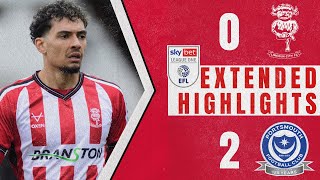 Lincoln City v Portsmouth extended highlights [upl. by Broderic]