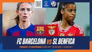 Barcelona vs Benfica  UEFA Women’s Champions League 202324 Matchday 1 Full Match [upl. by Sisak]