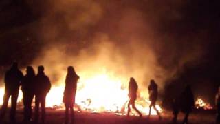 Osterfeuer der LPG bei Grippel im Wendland [upl. by Peery]