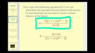 Determine the Required Savings to Reach a Financial Goal [upl. by Keel]