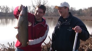 How to Catch Early Spring Channel Catfish from Shore [upl. by Nnylamme]