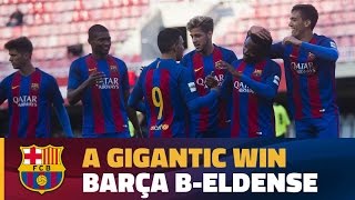 HIGHLIGHTS 2aB FC Barcelona B 12 – Eldense 0 [upl. by Oleusnoc]