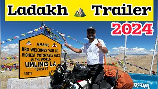 Ladakh 2024  Road Trip  Noida to Ladakh  Trailer ridewithshivu [upl. by Initsed]