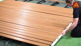 Holz Terrasse bauen einfach wie nie zuvor mit Grad und Clip JuAn [upl. by Benedick]