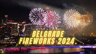 VATROMET U BEOGRADU 2024 BELGRADE FIREWORKS [upl. by Seuqcaj884]