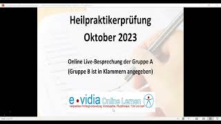 Heilpraktikerprüfung Oktober 2023 Teil 1 [upl. by Aedrahs448]