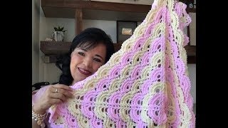 Colchitas o Mantitas para bebé tejidos a crochet  colección de puntos [upl. by Bonny]