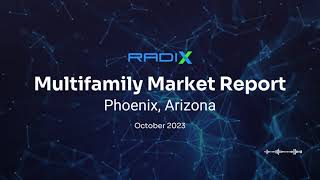 Phoenix AZ  Multifamily Market Report [upl. by Nwahsak]