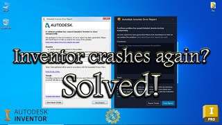 Solved  My Autodesk Inventor keeps crashing how to fix [upl. by Ahtiek]