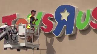 Toys R Us going out of business banner Install [upl. by Llorre660]