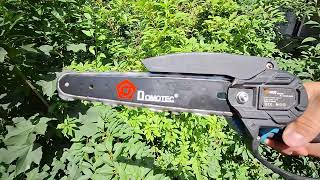 MINI CHAINSAW Domotec 20V  battery chainsaw VIDEO 2024 [upl. by Garrison]