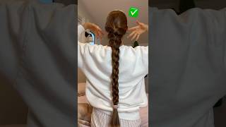 Hack for the perfect french braid ♥️ hairstyle braids [upl. by Akcimahs]