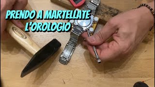 Aprire fondello orologio a pressione cambio batteria [upl. by Yulma]