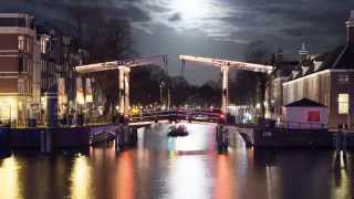 Amsterdam Light Festival 20142015 Water Colors Boat Route [upl. by Eidlog]